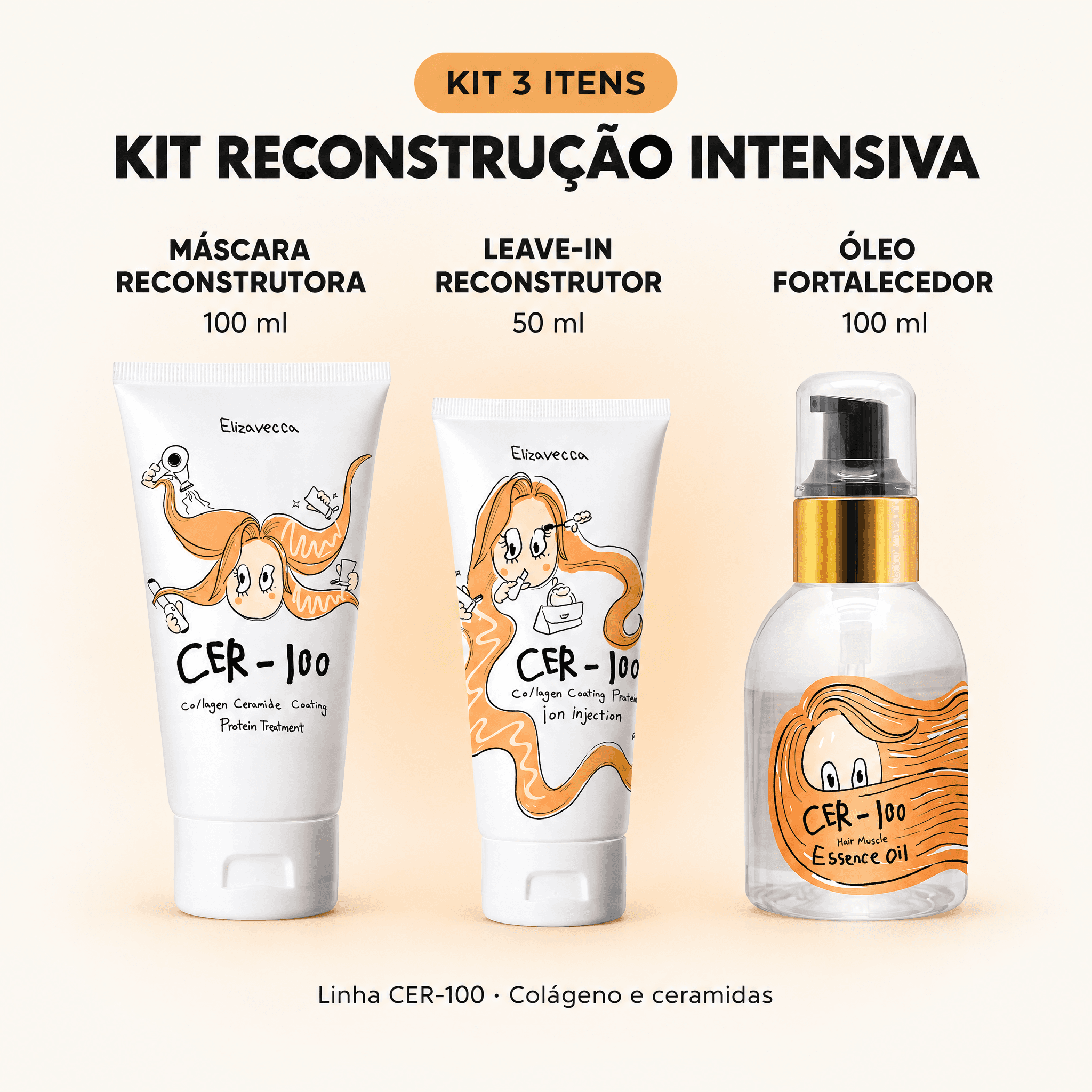 Kit Reconstrução Intensiva CER-100 — o que vem no kit
